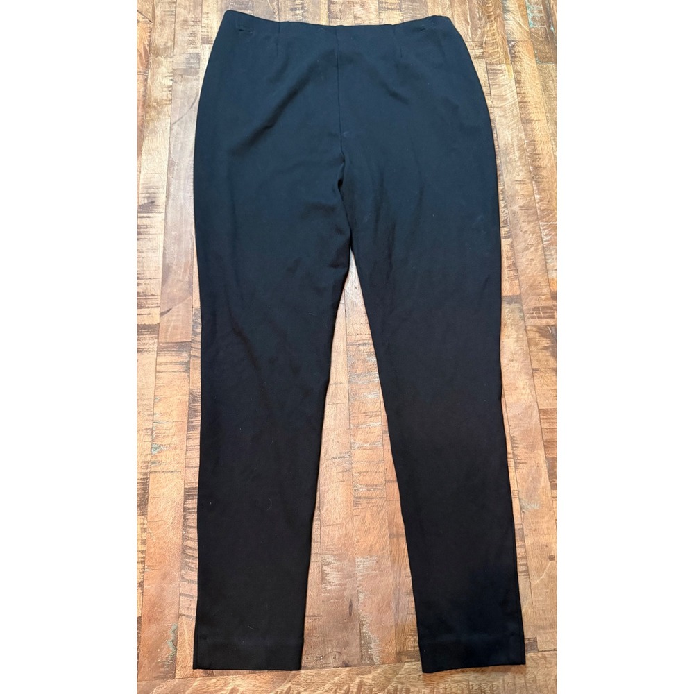 J. Jill Ponte Leggings Womens Medium Black Slim Pull On Stretch Knit Pants